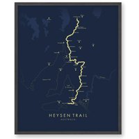 Heysen Wanderkarte | Trail Wanderposter Wandern Australien Kunst Erleben Sie Ihre Abenteuer von TellYourTrail