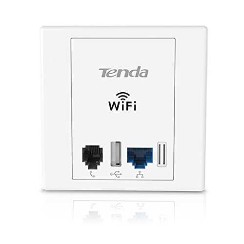 Tenda W6 Power Over Ethernet (PoE) - Access Point (300 Mbit/s, IEEE 802.11b,IEEE 802.11g,IEEE 802.11n,IEEE 802.3af, 12 Benutzer, BPSK,DSSS,OFDM,QAM,QPSK, 18 dBmW, FW) CC/CE/Roh. S von Tenda