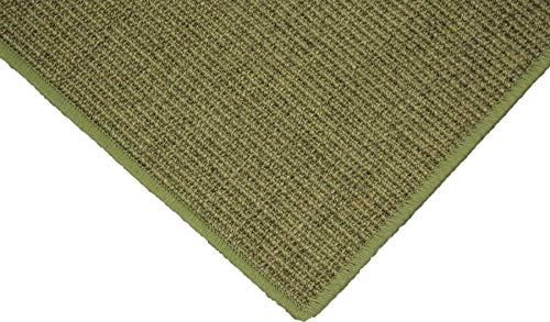 Teppich Janning Sisalteppich umkettelt grün meliert 100% Sisal gekettelt - Verschiedene Größen (200 x 300 cm) von Teppich Janning