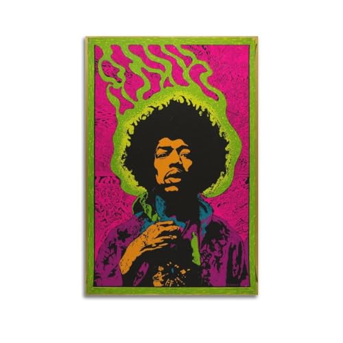 Terp Jimi Hendrix Poster, Wandkunst, Poster, Geschenk für Freunde, Schlafzimmer, Wohnzimmer, Dekoration, modern, ästhetisch, ungerahmt, 20 x 30 cm von Terp