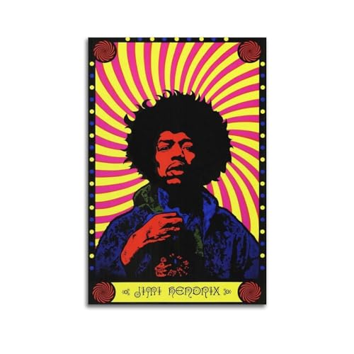 Terp Jimi Hendrix Poster, Wandkunst, Poster, Geschenk für Freunde, Schlafzimmer, Wohnzimmer, Dekoration, modern, ästhetisch, ungerahmt, 60 x 90 cm von Terp