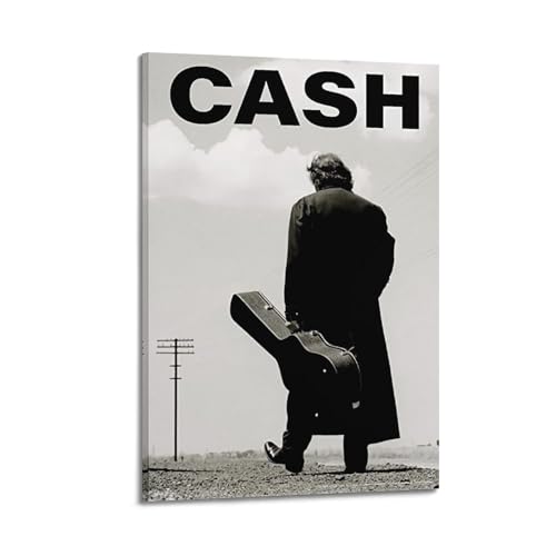 Terp Johnny Cash Poster, Wandkunst, Poster, Geschenk für Freunde, Schlafzimmer, Wohnzimmer, Dekoration, modern, ästhetischer Rahmen, 30 x 45 cm von Terp