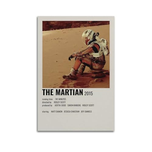 Terp Poster "The Martian Poster", Geschenk für Freunde, Schlafzimmer, Wohnzimmer, Dekoration, modern, ästhetisch, ungerahmt, 30 x 45 cm von Terp
