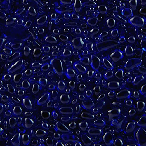 Terralith Glassteinteppich Vetro Komplett-Set für 1qm - Körnung: fein - 1-4mm mit Bindemittel - für innen – Wohnung, Flur, Messestände, Büro – in blau (Zaffiro Blu) von Terralith