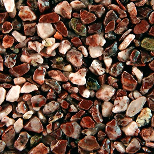 Terralith Steinteppich Marmor Komplett-Set für 1qm - Körnung: fein - 2-4mm mit Polyurethan Bindemittel - für Außen in rot (rosso autunno due) von Terralith