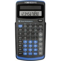 Texas Instruments TI-30 ECO RS Schulrechner Schwarz Display (Stellen): 10solarbetrieben (B x H x T) von Texas Instruments