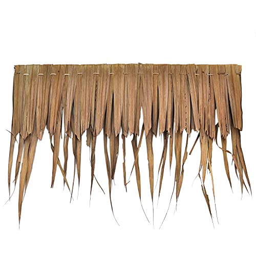 Thaiboo Palmdach Paneele Palmschindel Palmenblätter | Nachhaltiges Naturmaterial | Wetterfest Regendicht und Langlebig | Innen- und Außenbereich | ca. 118-120 cm | 10 Stück von Thaiboo