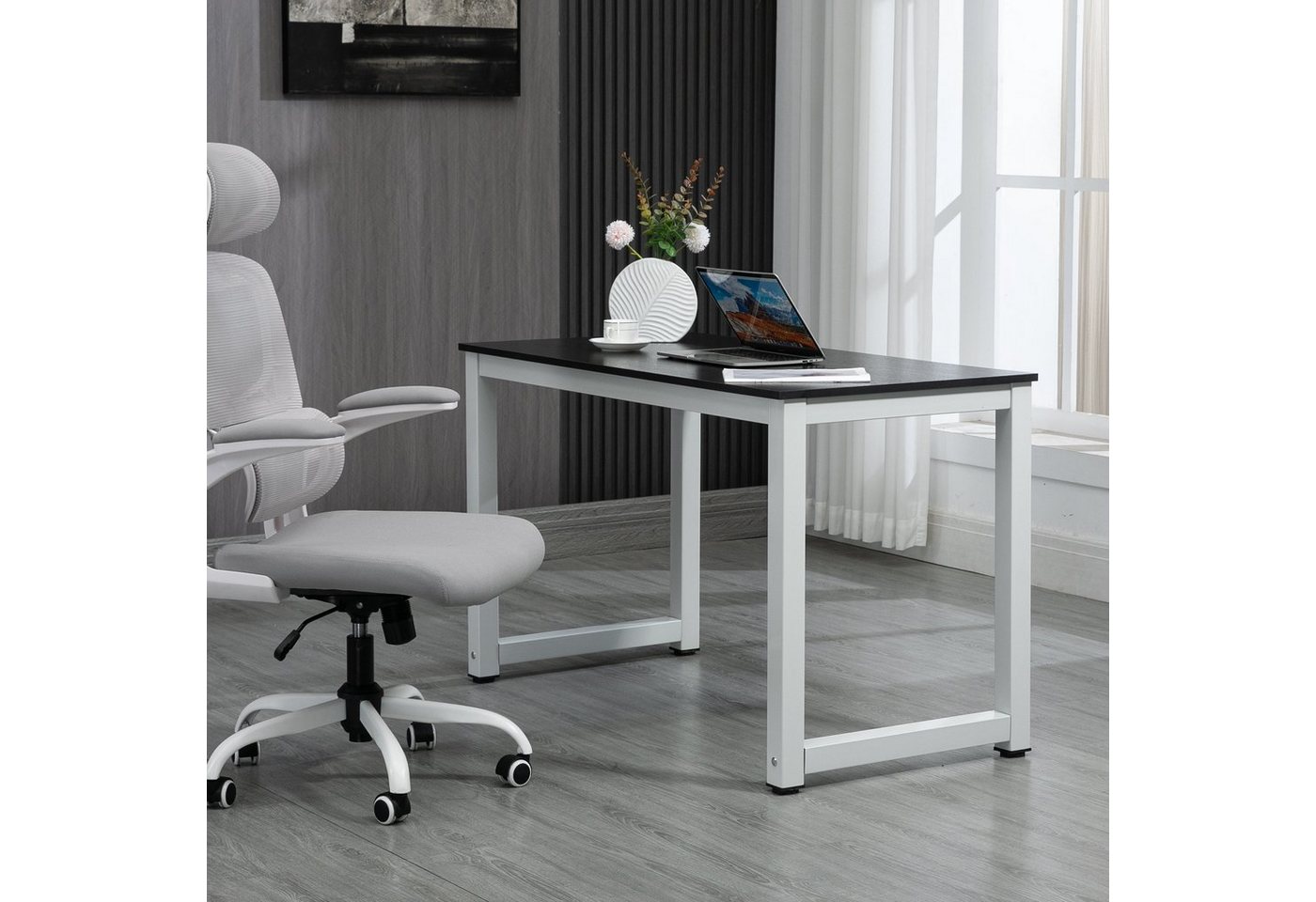 Thanaddo Arbeitstisch 60 x 120 cm Schreibtisch, Kleiner Computertisch, Bürotisch für Büro von Thanaddo