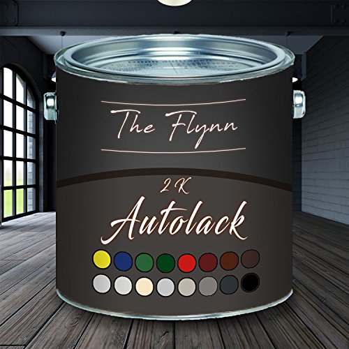 The Flynn hochwertiger 2-Komponentenlack Autolack/Landmaschinenlack mit passendem Härter - glänzend - Farbauswahl (RAL 7016 Anthrazitgrau, 1 L) von The Flynn