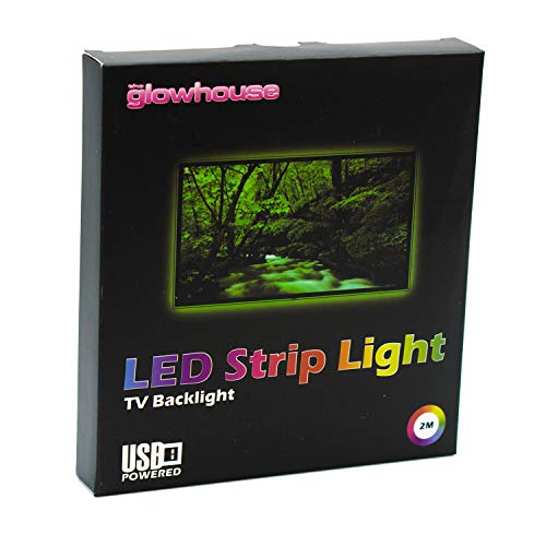 The Glowhouse LED TV Hintergrundbeleuchtung, 2M USB LED Streifen Lichter Dimmbar RGB Farbwechsel Lichtleiste von The Glowhouse