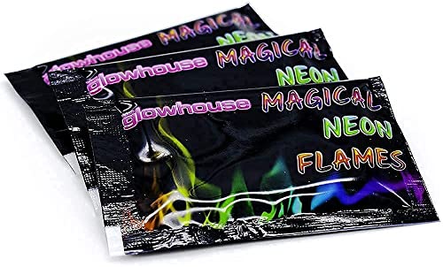 Magische Neon-Flammen, Feuer-Farbstoff, Mystische Farbwechsel-Flamme, 12 Stück von The Glowhouse