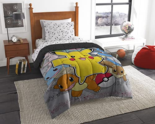 Northwest Pokemon Bed in a Bag Set, Twin, Battle Squad von Northwest