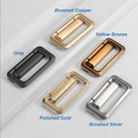 2.5 "Gold Grau Sliver Bronze Nicht Perforierte Verdeckte Garderobe Schrankknäufe Griffe Schubladengriffe Schrank-Hardware 64mm W818 von TheFineHardware