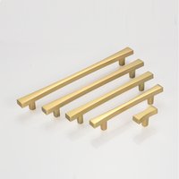 7, 56" 12, 6" Extra Lang Gebürstet Gold Matt Schwarz Modern T Bar Schrankgriffe Griffe Schubladenknäufe Pulls Kommode Hardware 0173 von TheFineHardware