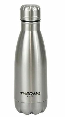 ThermoSport Silberne Stahlflasche (12 Stück) von ThermoSport