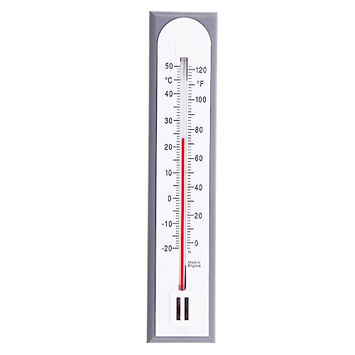 Genaues Raumthermometer Innen Analog den Einsatz als Raumtemperatur Messgerät im Heimbüro, Garten oder Gewächshaus, einfach an der Wand Zimmer thermometer zu montieren, für drinnen und draußen von Thermometer World