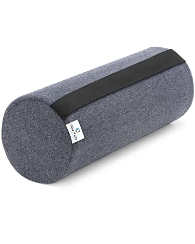 Nackenrolle UniROLL 12x32 cm mit schnelltrocknendem Bezug | Orthopädische Knie-Rolle aus Memory-Foam | Ergonomisches Beinkissen und Knie-Kissen | Schaumstoff-Rolle für Rücken & Seitenschläfer von Third of Life