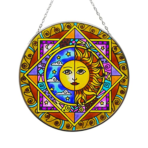 Thorness Sun and Moon Eclipse Glass Sun Catcher von Thorness