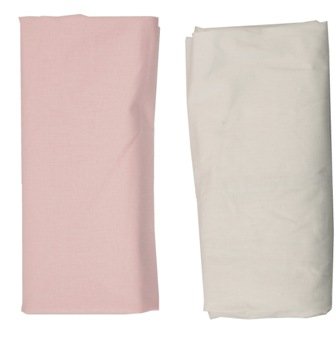 Ti Tin | 2er Packung Spannbetttücher für Kinderbett | 100% Baumwolle in weiss | Verstellbar mit Gummizug | 60x 120 cm von Ti TIN