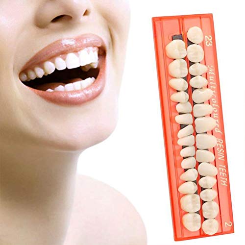 Tianbi 28-teiliges Set mit falschen Zähnen, Harz-Zahnmodell, langlebige Zahnersatz, universelle Resi-Zahnung für Horror-Requisiten, DIY-Lehrmodus von Tianbi