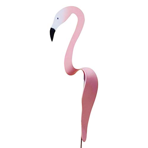 Wirbel Vogel Garten Dekoration Handgemachte Flamingo Wind Spinner Leichte Garten Brise Vogel Wind Skulpturen Kunst Dekorationen für Terrasse Hof im Freien Teich Pool Brunnen von Tianbi