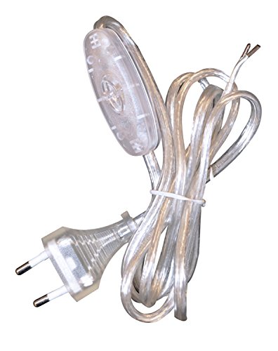 Tibelec 163900 Netzkabel mit Stecker und transparentem Schalter von Tibelec