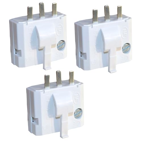 Tibelec 418500 DCL-Stecker, 2-polig mit Erdung, 3 Stück von Tibelec