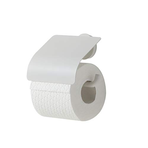 Tiger Urban Toilettenpapierhalter mit Deckel, schwenkbar, Farbe: Weiß, mit austauschbaren Dekor-Ringen zur individuellen Gestaltung von Tiger