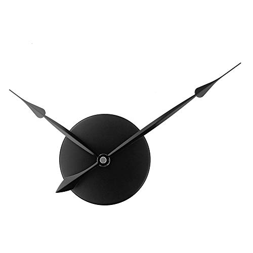 Timelike 3D-Uhrzeiger, DIY großer Uhrwerk-Mechanismus, 3D-Wanduhren, Quarz-Uhr-Zubehör für Home Art Dekoration Schwarz 23,5 x 31,5 cm von Timelike