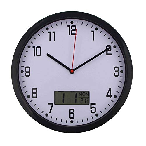 Timelike Kalenderuhr, Tages- und Datumsanzeige, Digitaluhr mit großen, klaren Ziffern, Wecker mit digitalem HD-Bilderrahmen” (Schwarz) von Timelike