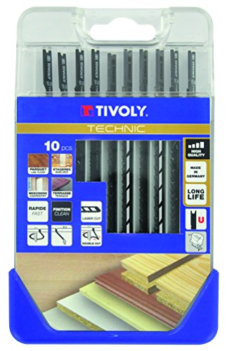 Tivoly xt505370001 U – Pack von 10 Stichsägeblätter, für Holz von Tivoly