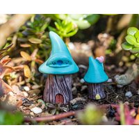 2Pc Miniatur Fairytiny Gemischte Größe Bule Pilze Haus Fee Garten Lieferungen & Zubehör Terrarium Figuren von TizzleByTizzle