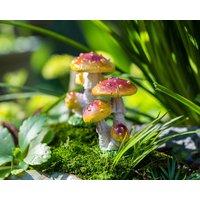 5 cm Miniatur Fairytiny Tri-Pilze Fairy Garden Lieferungen & Zubehör Terrarium Figuren Lila von TizzleByTizzle