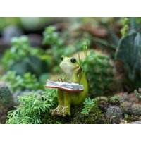 Miniatur Fee Kleines Tier Lesebuch Tierfiguren Fairy Garten Lieferungen & Zubehör Terrarium Figuren von TizzleByTizzle