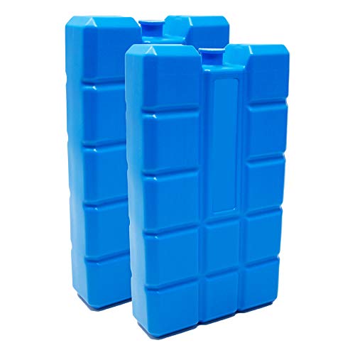 ToCi 2er Set Kühlakku mit je 400 ml | 2 Blaue Kühlelemente für die Kühltasche oder Kühlbox | Kühlakkus wiederverwendbar von ToCi