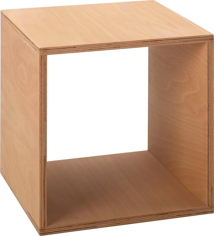 Tojo Beistelltisch Tojo-cube, aus Buche Multiplex, geölt, Maße (35/35/35 cm) von Tojo