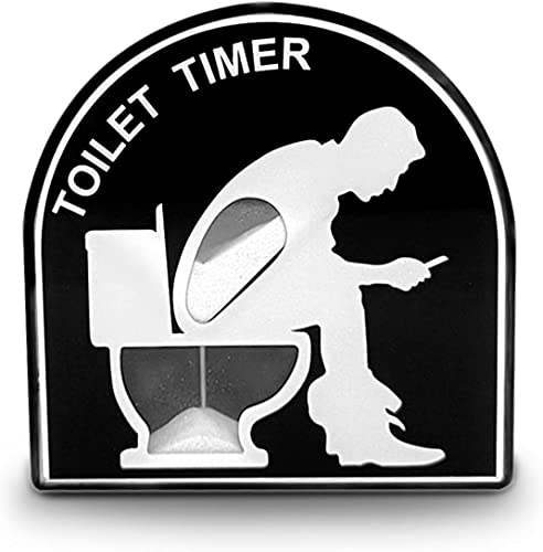 5 Minuten Toilette Sanduhr Timer, Toilet Timer, Kinder Bürsten Timing Tool, Kreative Toilette Hocker Sanduhr, Hausgarten Home Decor Spielzeug,lustige Geschenke für Männer Ehemann Papa (Männer) von Tolenre