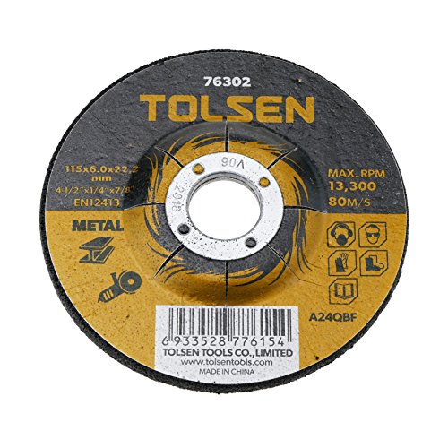 Tolsen PN18081610040174356 Trennscheibe für Metall, 115 x 6 x 22,2 mm von Tolsen