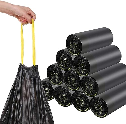 Müllsäcke 120L Schwarz - MIT ZUGBAND - 100 Recycelt - XXL Mülltüten (50 bis 1000 Säcke wählbar) (250) von Toneco