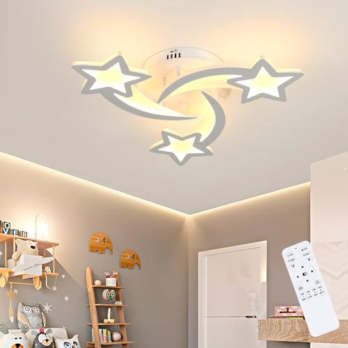 Toolight LED Deckenleuchte Dimmbar 30W 3375LM, Deckenlampe mit Fernbedienung 3000K-6500K, Deckenleuchte Mit Memory Funktion für Kinderzimmer Wohnzimmer Schlafzimmer Küche Dia 53cm von Toolight