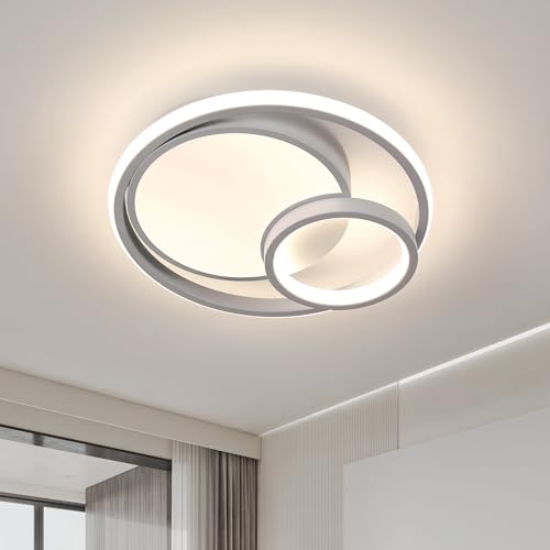 Toolight LED Deckenleuchte, 36W 4050LM LED Deckenlampe 4500K Neutralweiß Rund Modern LED Lampen für Küche Schlafzimmer Badezimmer Flur, Weiß, 32.5CM von Toolight