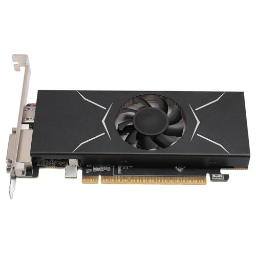 Topiky 1050TI 4 GB 128 Bit GDDR5 Grafikkarte, Computer Grafikkarten, HD Multimedia Schnittstelle, DVI D Schnittstelle, Videospiel Grafikkarte für PC mit Lüfter von Topiky