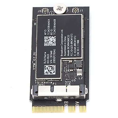 Wireless Network Card Adapter auf NGFF M.2 Key A/E Adapter, Wireless WiFi Adapter Network Connector mit Dual Frequency 2.4Ghz/5Ghz für MacBook/Hackintosh (Antenne Nicht enthalten) von Topiky