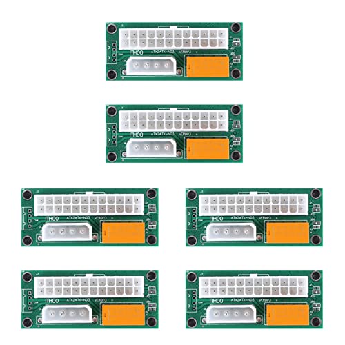 Toranysadecegumy 6 Pack PSU Multiple Netzteil Adapter, Add2Psu ATX 24 Pin Zu Molex 4Pin Anschluss für BTC Miner von Toranysadecegumy