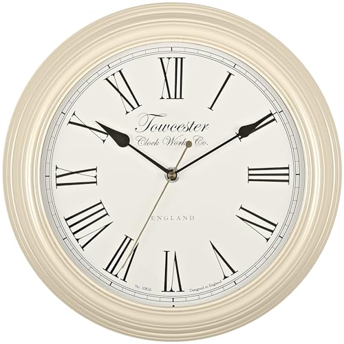 Towcester Clock Works Co. Acctim 26702 Redbourn Wanduhr, Cremefarben von Acctim