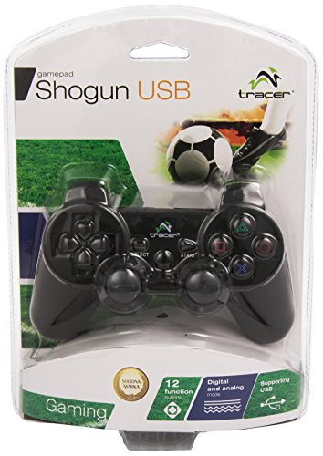 Tracer Shogun USBPS2 - Gamepad - PC - Playstation 2 - verkabelt - USB 2.0 - Schwarz (TRAJOY34010) von Tracer