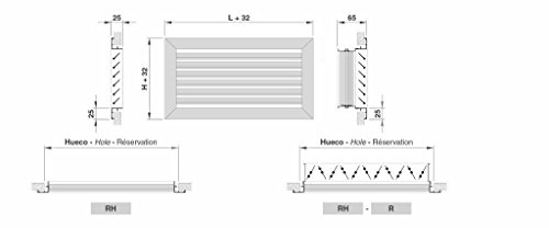 tradair 0111rhsf9030 Gitter, Aluminium, 900 x 300 mm von Tradair