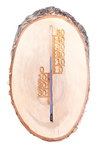 Holz Analog Rustikal Thermometer, Außen/Innen, tolle Deko, jedes Stück Original/Handarbeit, ausnahmes Geschenk von Traditionelle Holzprodukte