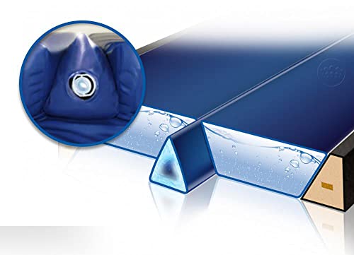 Gelkeil Trennkeil für Wasserbetten 100% Nicht spürbar und stoppt 100% Bewegungsübertragung/Thermo Gel-Keil Trennwand Thermotrennwand Trennung Isolierung (für 210 cm Länge real 198 cm) Blau von Traumreiter
