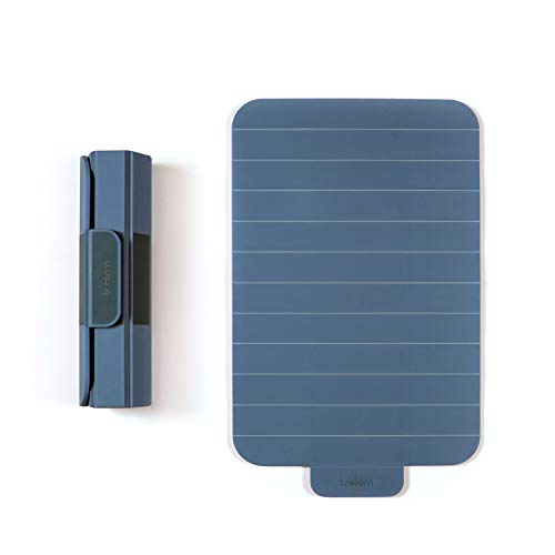 Trebonn - Roll Expand Board, aufrollbares Schneidebrett aus Kunststoff mit rutschfester Unterseite, platzsparend und perfekt für den täglichen Gebrauch, 39 x 24 cm (Blue Gray) von Trebonn
